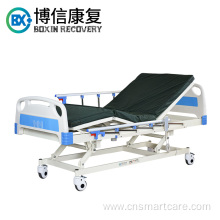 ABS metal manual 3 function crank hospital bed for patient